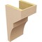 Ekena Millwork 7"W x 7"D x 14"H Wide Monterey Rough Cedar Woodgrain TimberThane Corbel, Primed Tan CORUR07X07X14MONRCPR - alternate 3